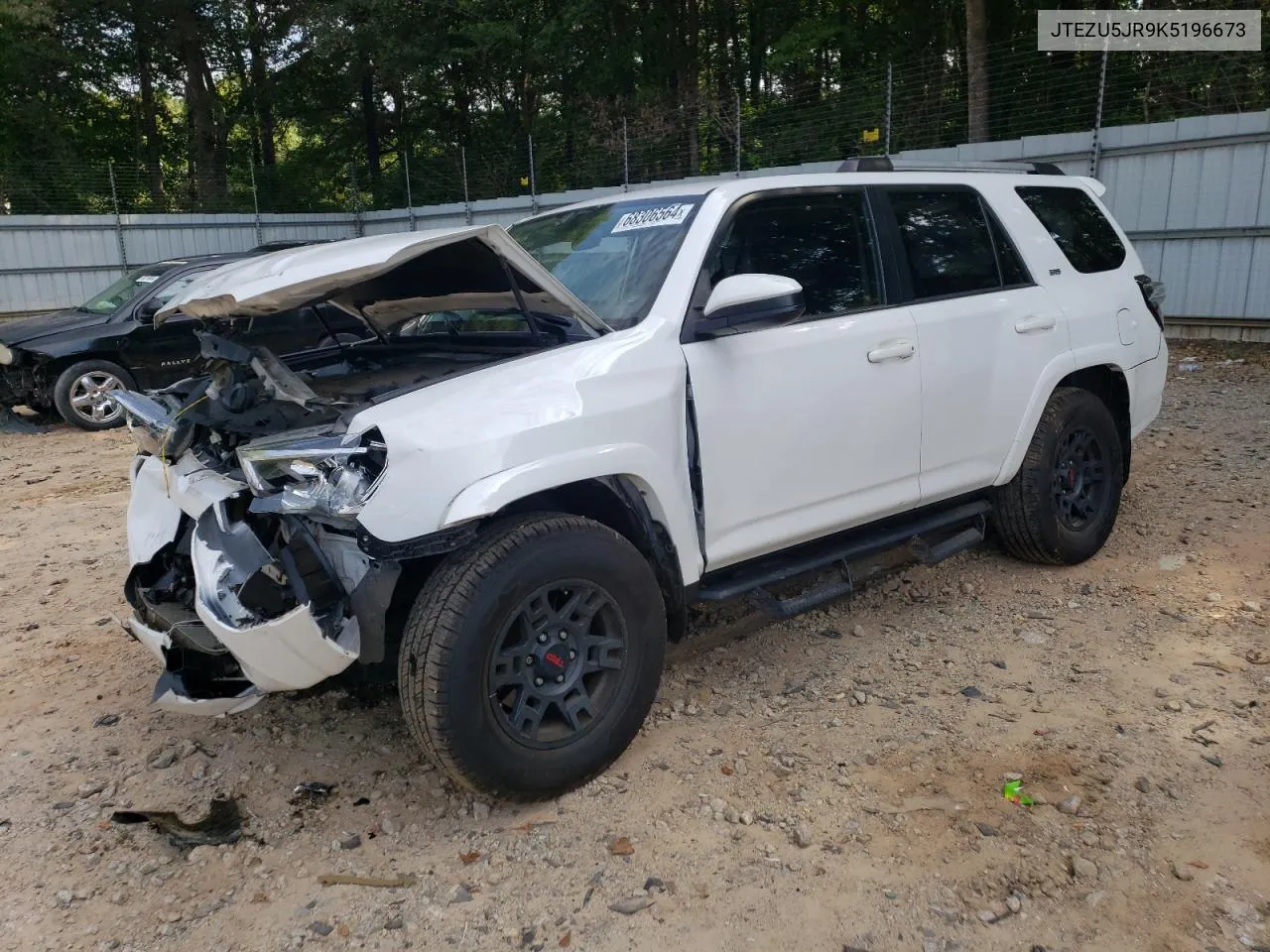 2019 Toyota 4Runner Sr5 VIN: JTEZU5JR9K5196673 Lot: 68306564