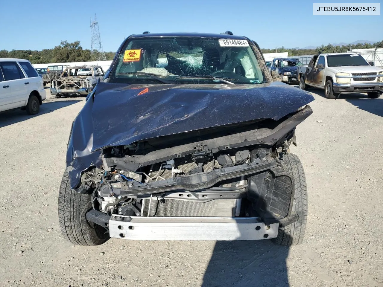 JTEBU5JR8K5675412 2019 Toyota 4Runner Sr5