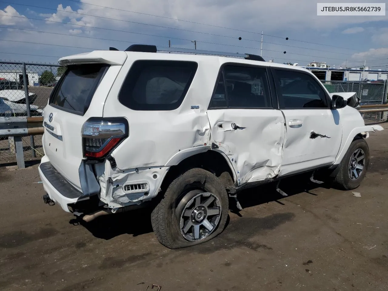 2019 Toyota 4Runner Sr5 VIN: JTEBU5JR8K5662739 Lot: 69887244