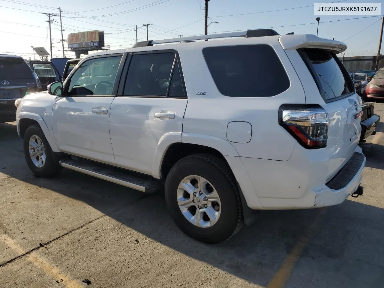 2019 Toyota 4Runner Sr5 VIN: JTEZU5JRXK5191627 Lot: 70065094