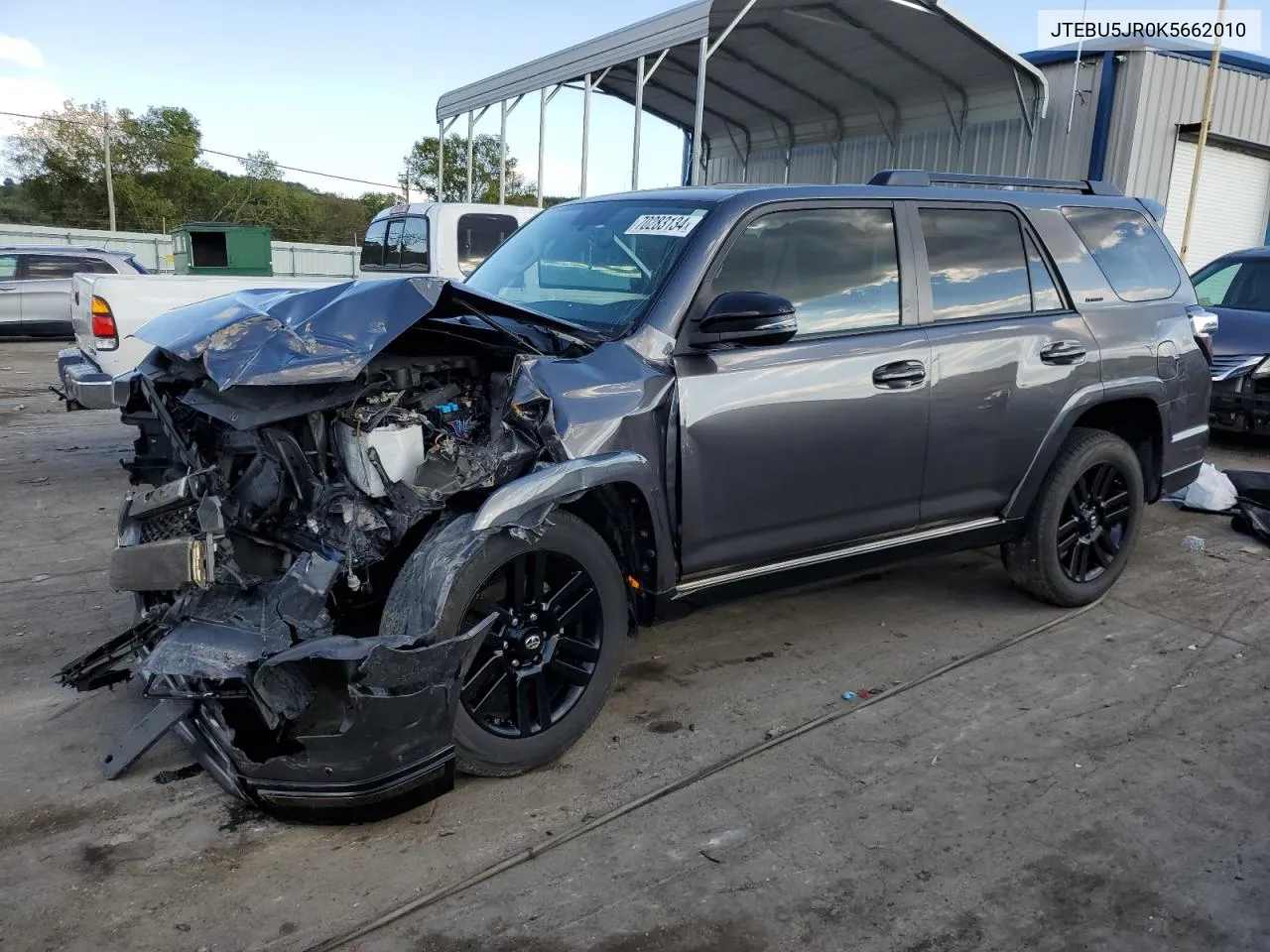 2019 Toyota 4Runner Sr5 VIN: JTEBU5JR0K5662010 Lot: 70283134