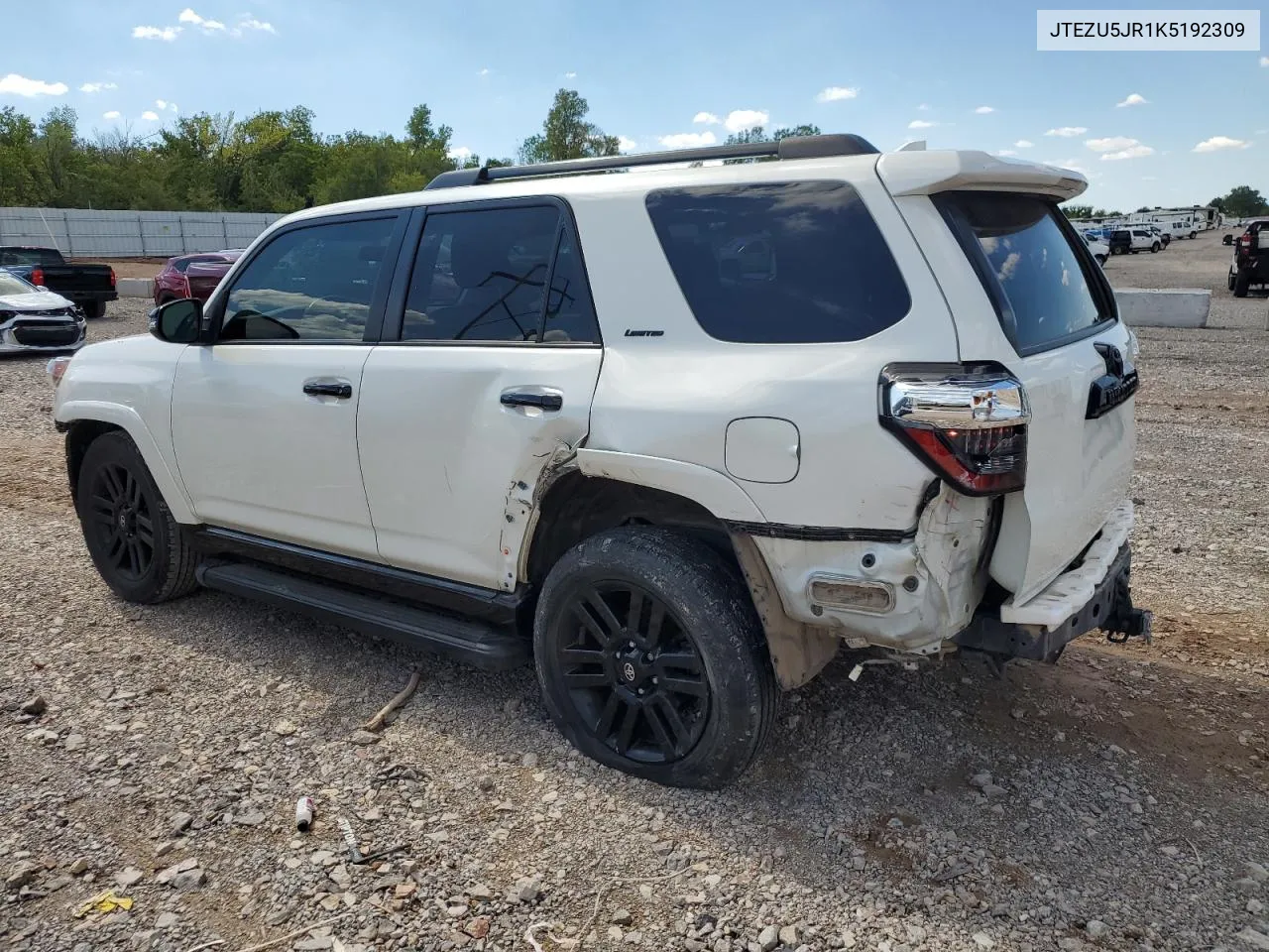 2019 Toyota 4Runner Sr5 VIN: JTEZU5JR1K5192309 Lot: 70440094