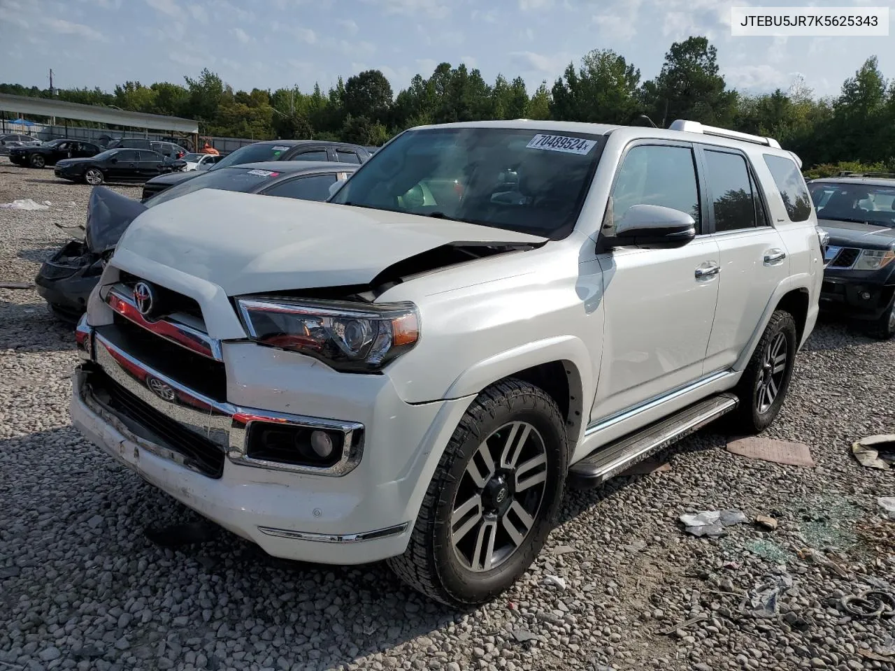 2019 Toyota 4Runner Sr5 VIN: JTEBU5JR7K5625343 Lot: 70489524