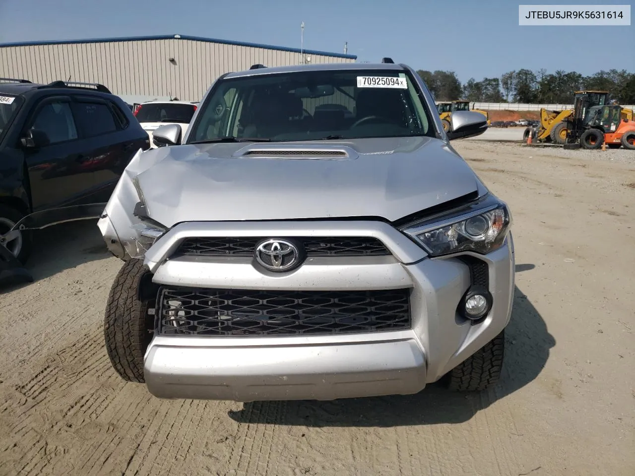 2019 Toyota 4Runner Sr5 VIN: JTEBU5JR9K5631614 Lot: 70925094