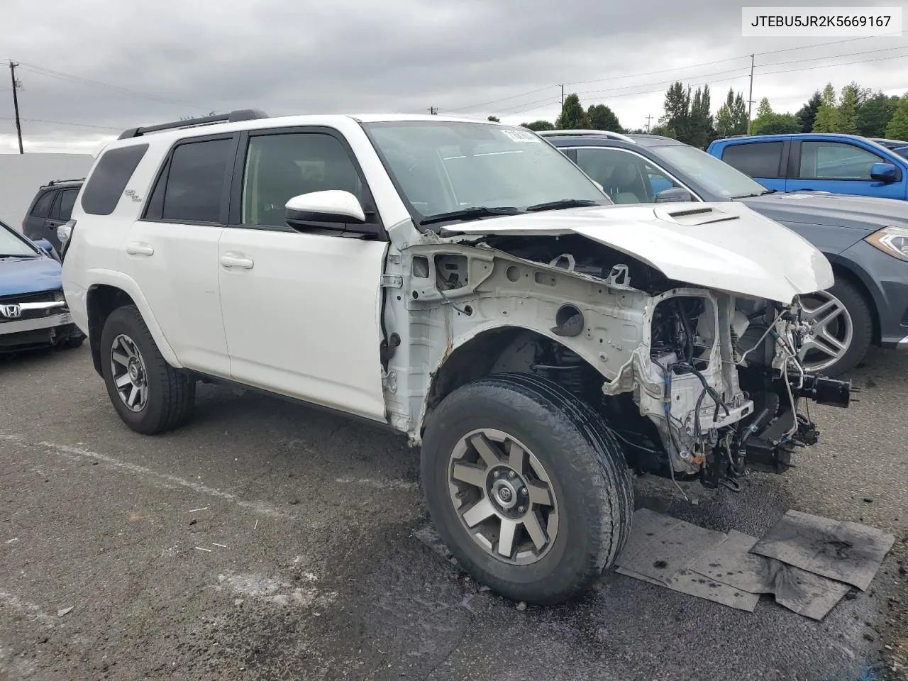 2019 Toyota 4Runner Sr5 VIN: JTEBU5JR2K5669167 Lot: 71681604