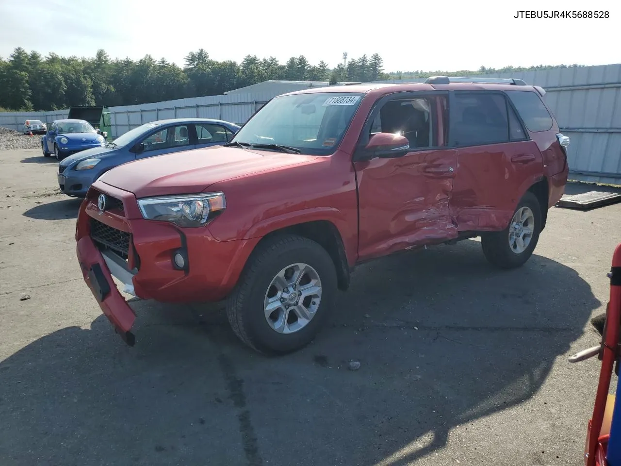 2019 Toyota 4Runner Sr5 VIN: JTEBU5JR4K5688528 Lot: 71808734