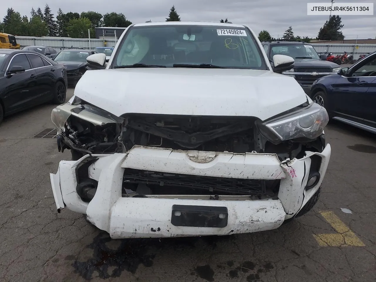 2019 Toyota 4Runner Sr5 VIN: JTEBU5JR4K5611304 Lot: 72145924