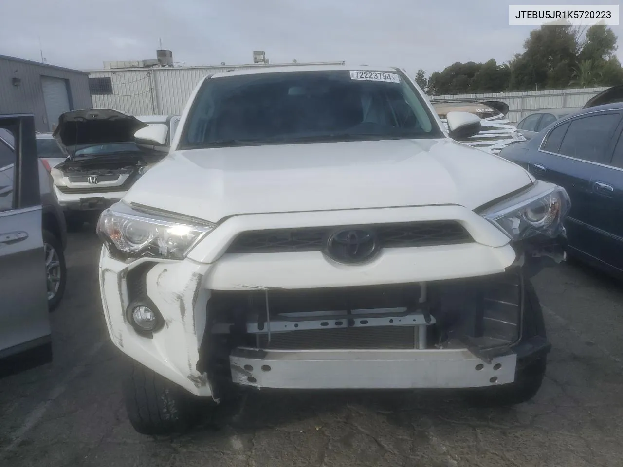 2019 Toyota 4Runner Sr5 VIN: JTEBU5JR1K5720223 Lot: 72223794