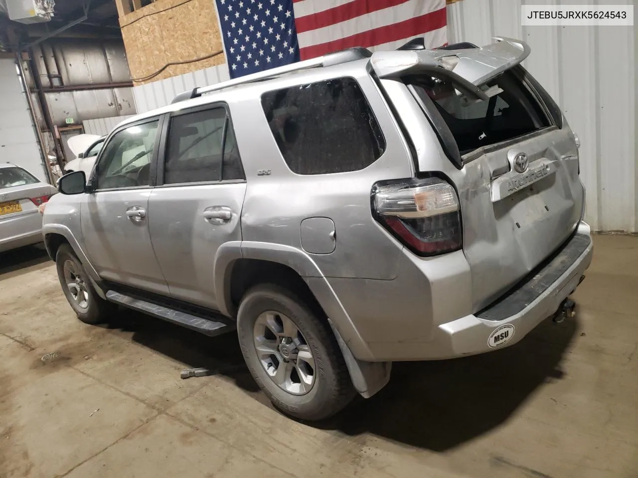 2019 Toyota 4Runner Sr5 VIN: JTEBU5JRXK5624543 Lot: 72775494