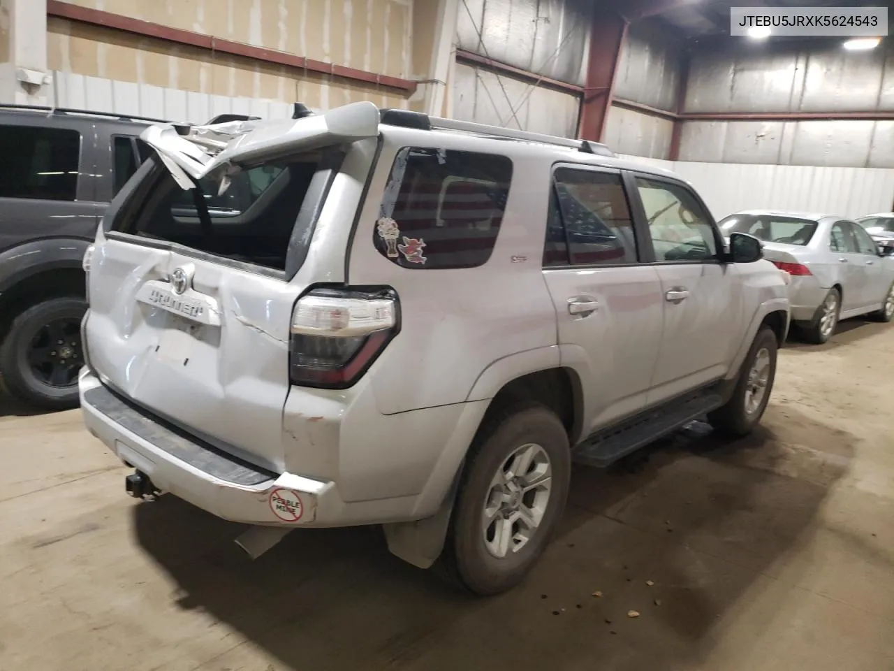 2019 Toyota 4Runner Sr5 VIN: JTEBU5JRXK5624543 Lot: 72775494