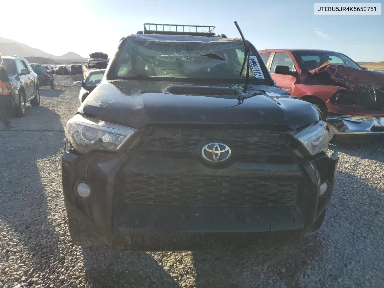 2019 Toyota 4Runner Sr5 VIN: JTEBU5JR4K5650751 Lot: 73165664