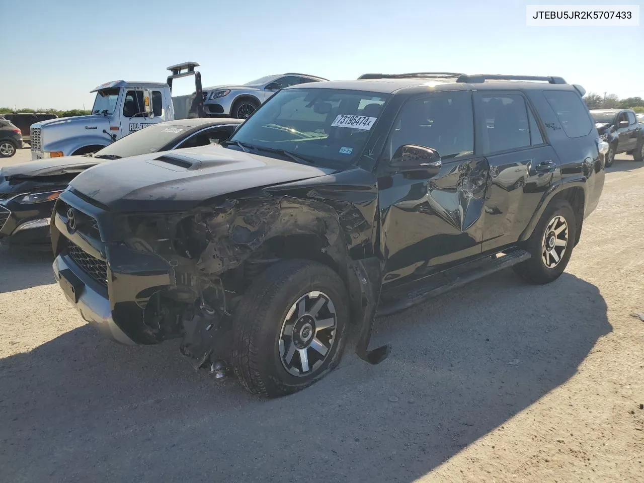 2019 Toyota 4Runner Sr5 VIN: JTEBU5JR2K5707433 Lot: 73195474