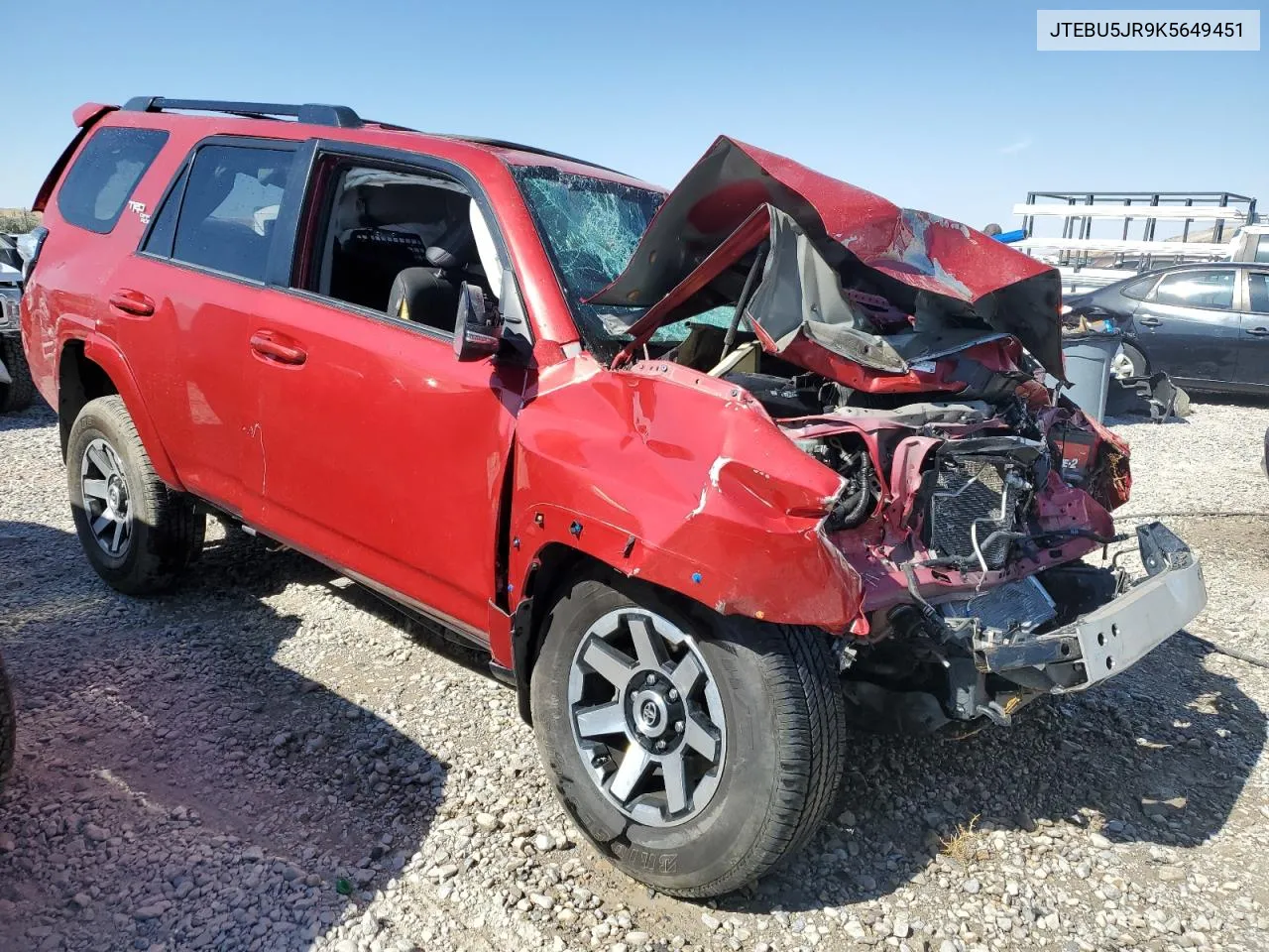 2019 Toyota 4Runner Sr5 VIN: JTEBU5JR9K5649451 Lot: 73832594