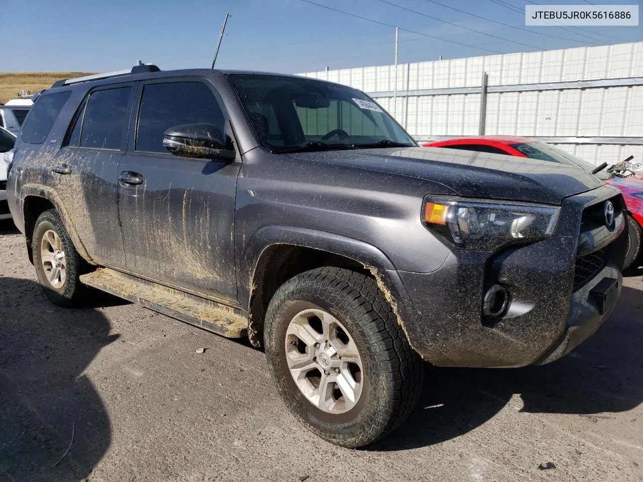 2019 Toyota 4Runner Sr5 VIN: JTEBU5JR0K5616886 Lot: 74094424