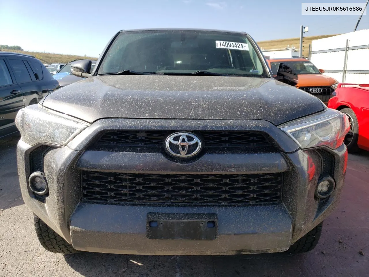 2019 Toyota 4Runner Sr5 VIN: JTEBU5JR0K5616886 Lot: 74094424