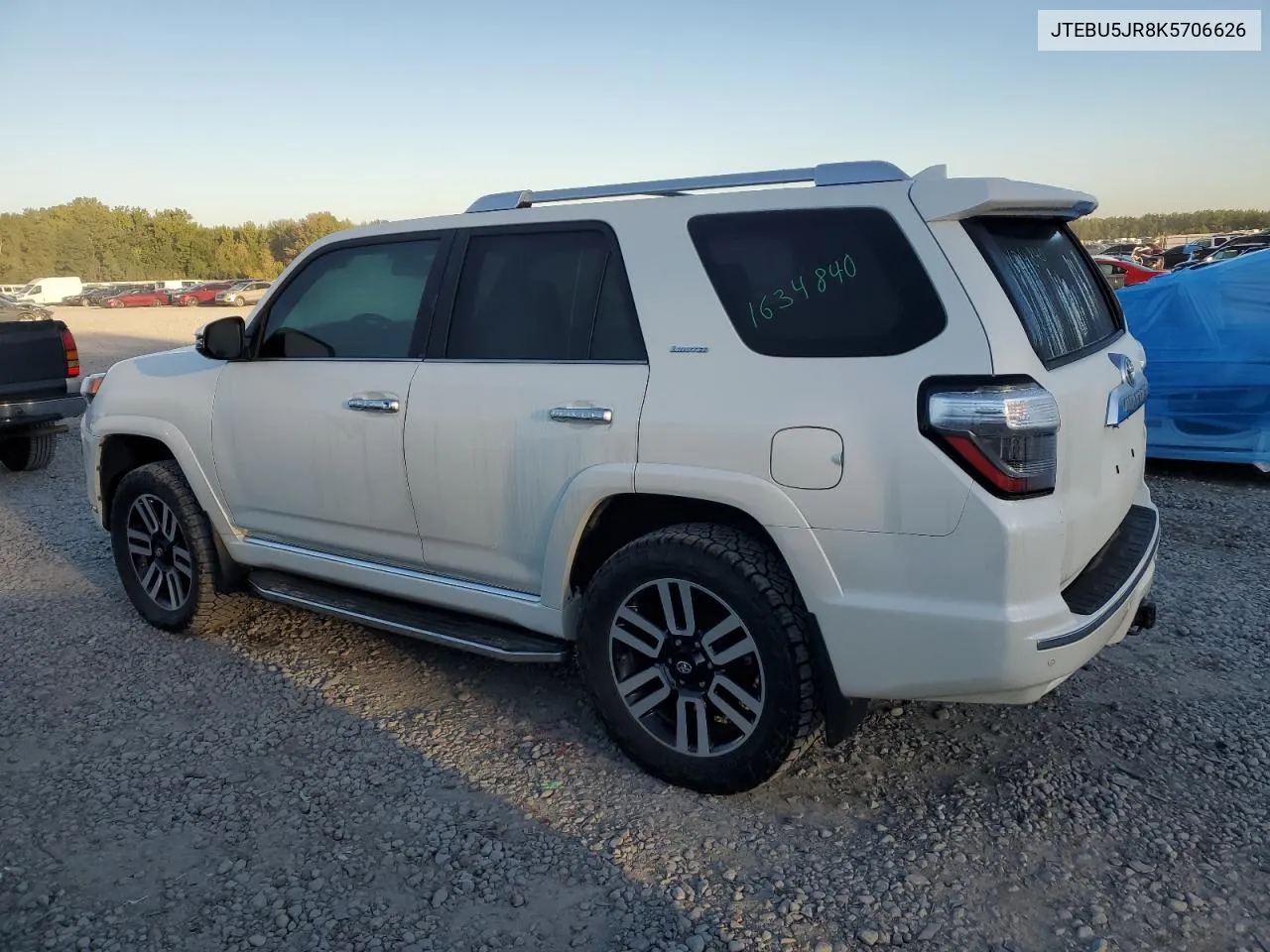 2019 Toyota 4Runner Sr5 VIN: JTEBU5JR8K5706626 Lot: 74193324