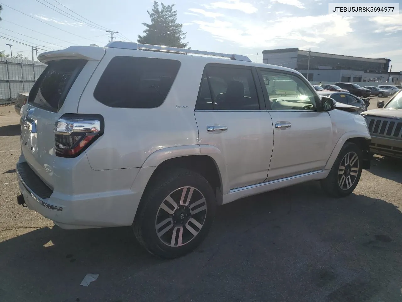 2019 Toyota 4Runner Sr5 VIN: JTEBU5JR8K5694977 Lot: 74501254