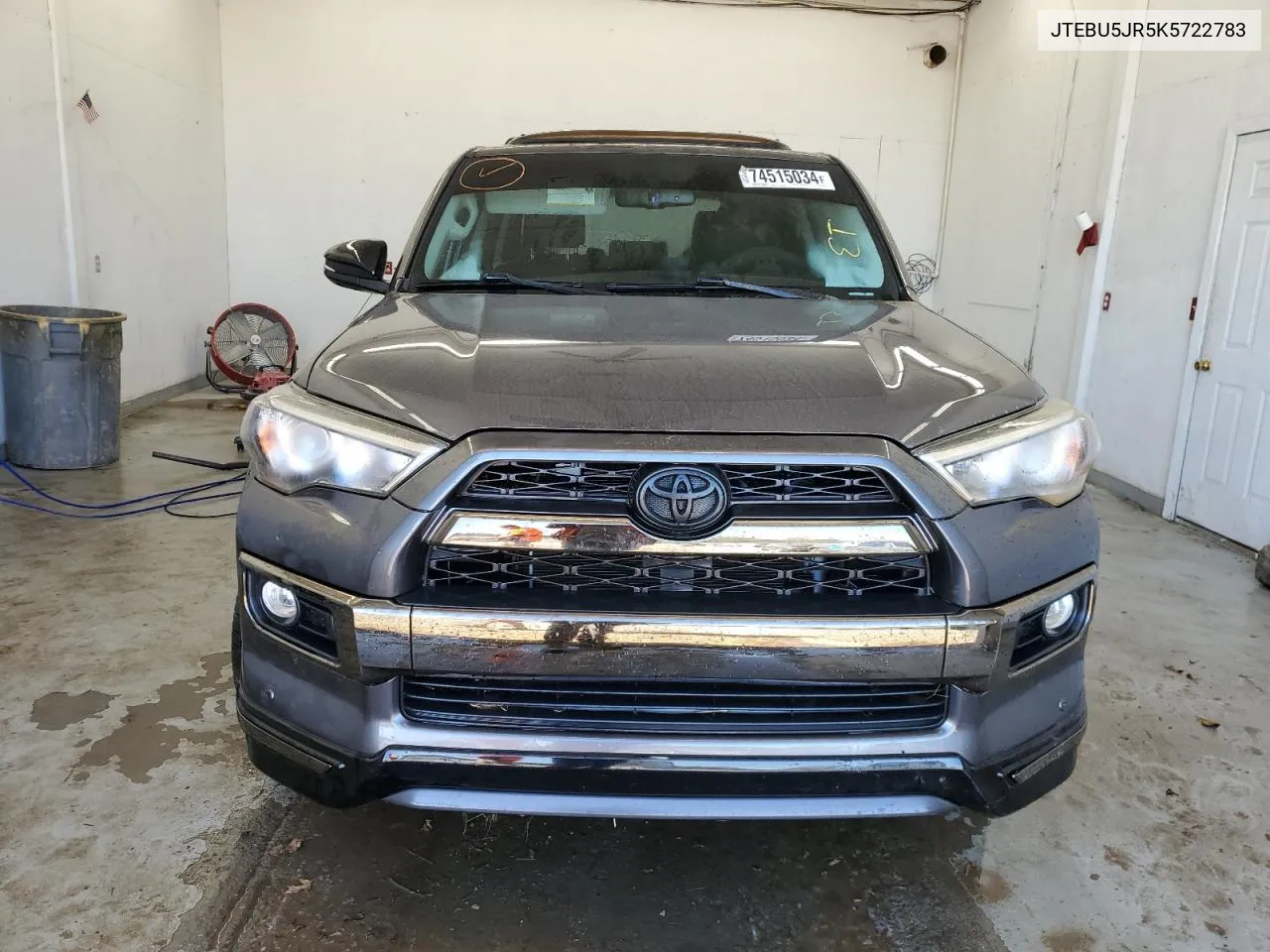 2019 Toyota 4Runner Sr5 VIN: JTEBU5JR5K5722783 Lot: 74515034