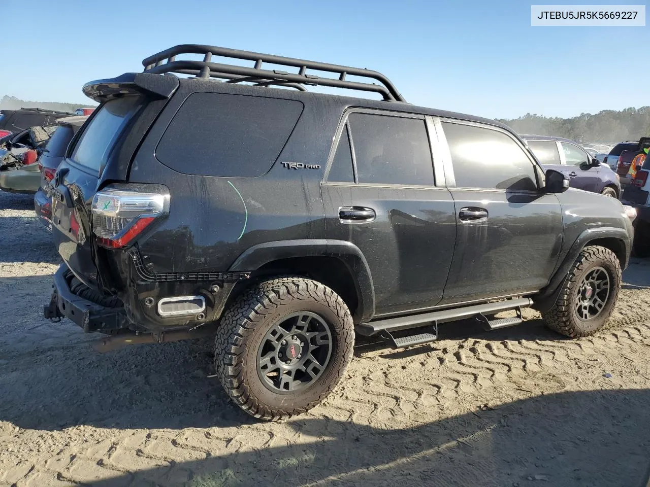 2019 Toyota 4Runner Sr5 VIN: JTEBU5JR5K5669227 Lot: 74552464