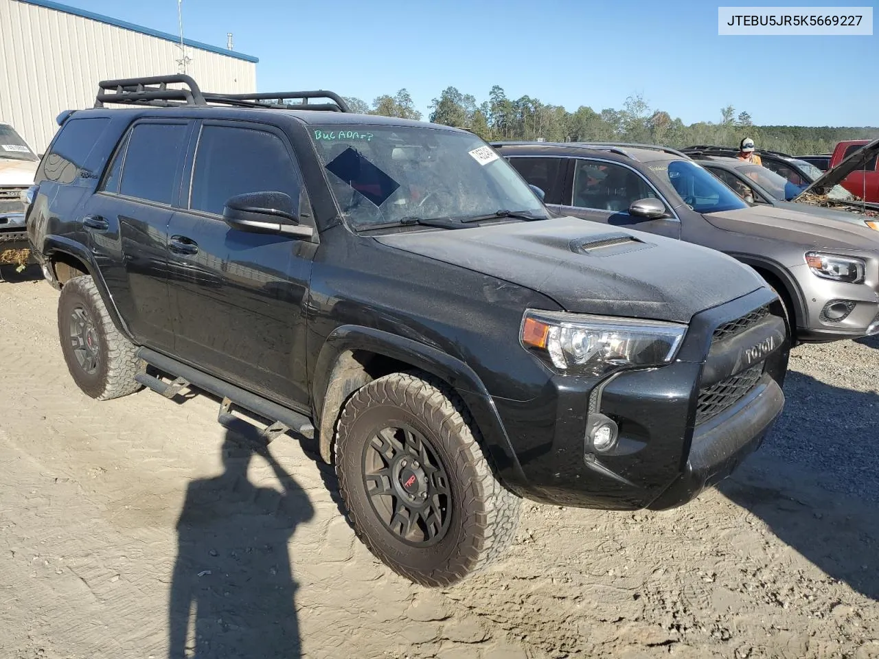 2019 Toyota 4Runner Sr5 VIN: JTEBU5JR5K5669227 Lot: 74552464