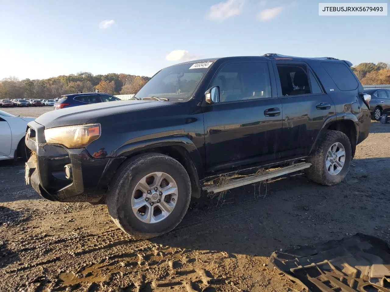 2019 Toyota 4Runner Sr5 VIN: JTEBU5JRXK5679493 Lot: 74693454