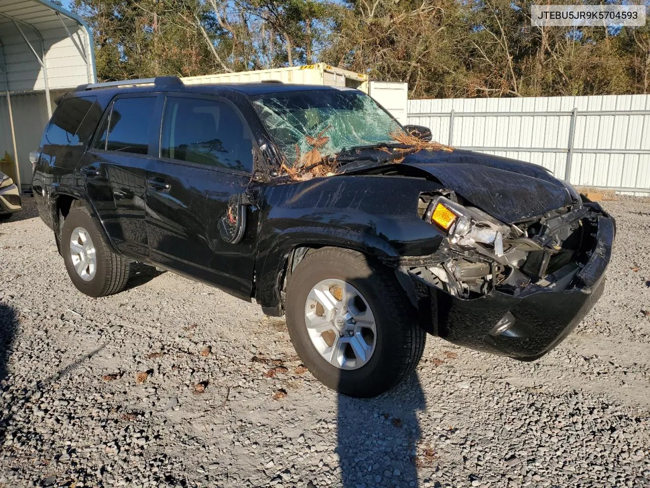 2019 Toyota 4Runner Sr5 VIN: JTEBU5JR9K5704593 Lot: 75170564