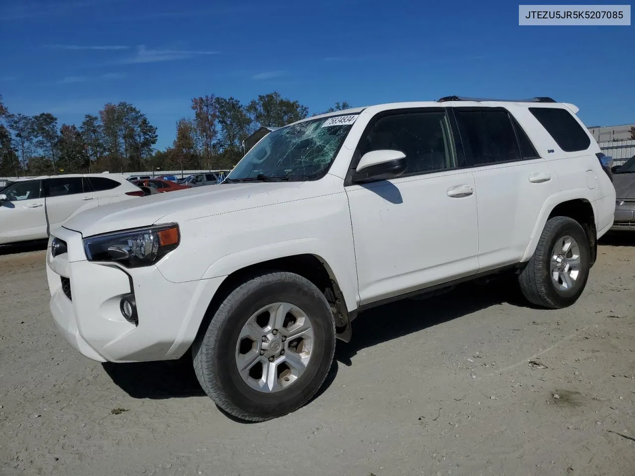 2019 Toyota 4Runner Sr5 VIN: JTEZU5JR5K5207085 Lot: 75834934