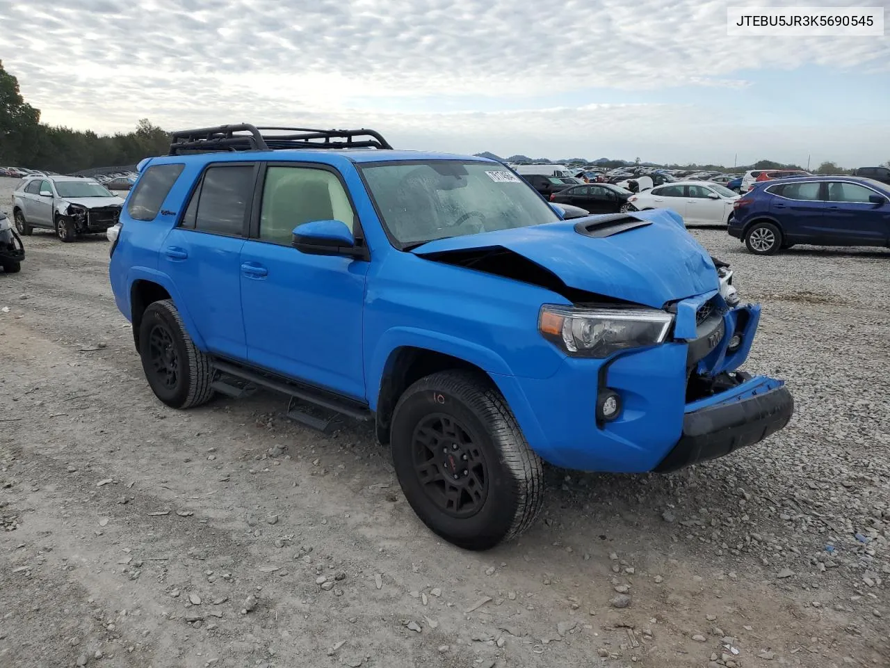 2019 Toyota 4Runner Sr5 VIN: JTEBU5JR3K5690545 Lot: 76174564