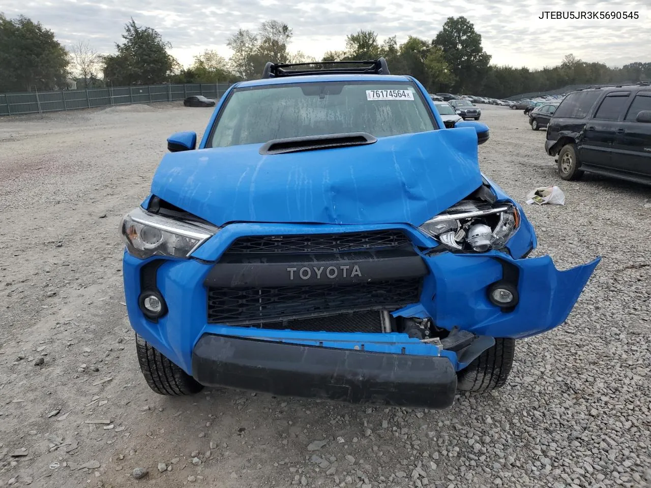 2019 Toyota 4Runner Sr5 VIN: JTEBU5JR3K5690545 Lot: 76174564