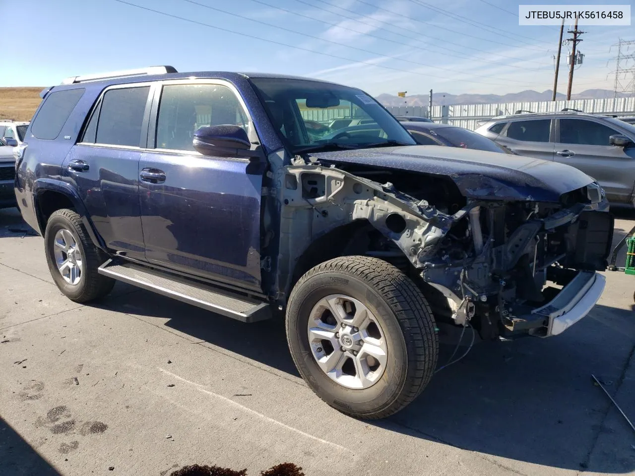 2019 Toyota 4Runner Sr5 VIN: JTEBU5JR1K5616458 Lot: 76322144