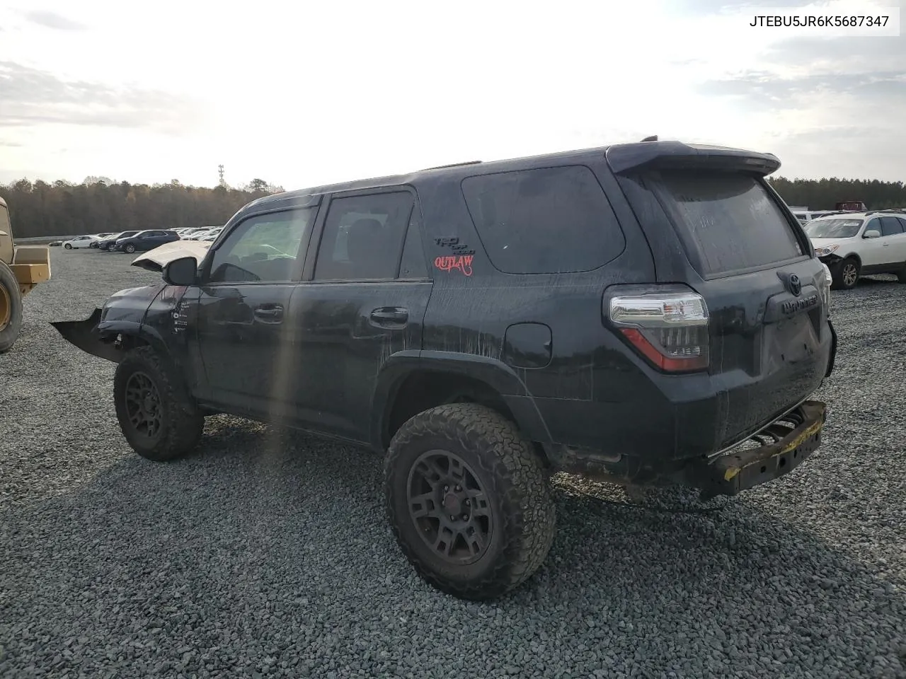 2019 Toyota 4Runner Sr5 VIN: JTEBU5JR6K5687347 Lot: 77531934