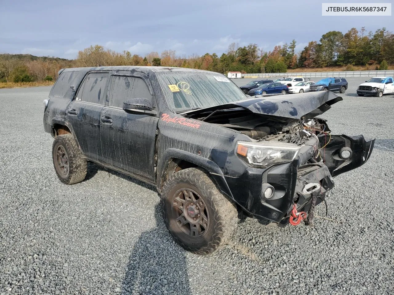 2019 Toyota 4Runner Sr5 VIN: JTEBU5JR6K5687347 Lot: 77531934