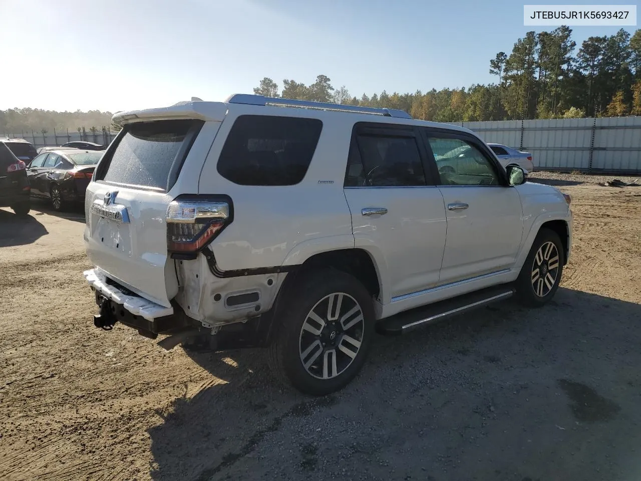 2019 Toyota 4Runner Sr5 VIN: JTEBU5JR1K5693427 Lot: 78524224