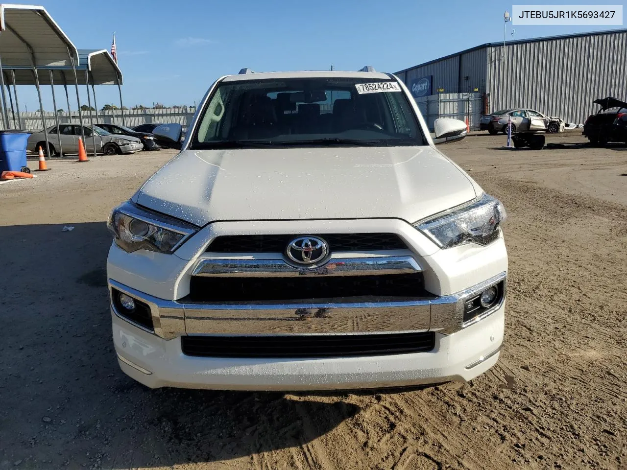 2019 Toyota 4Runner Sr5 VIN: JTEBU5JR1K5693427 Lot: 78524224