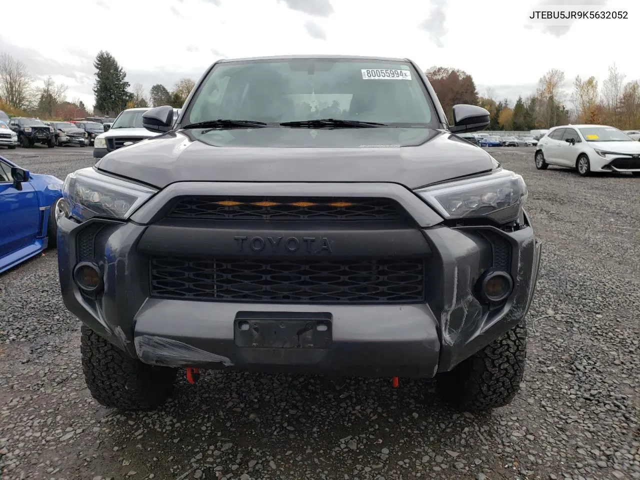 2019 Toyota 4Runner Sr5 VIN: JTEBU5JR9K5632052 Lot: 80055994