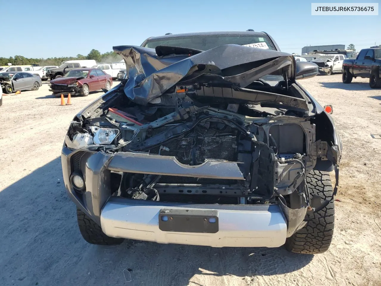 2019 Toyota 4Runner Sr5 VIN: JTEBU5JR6K5736675 Lot: 80567514