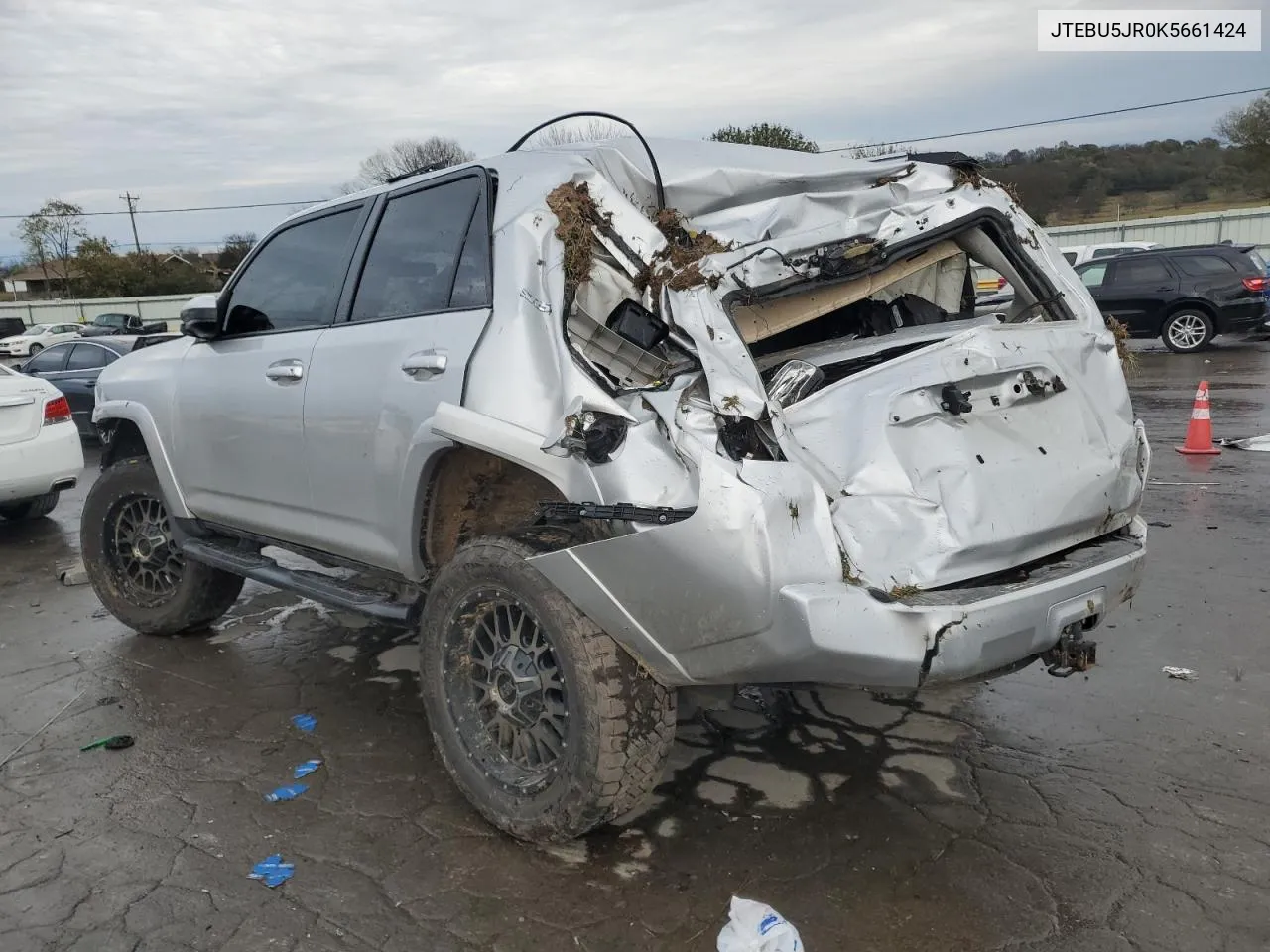 2019 Toyota 4Runner Sr5 VIN: JTEBU5JR0K5661424 Lot: 80614504