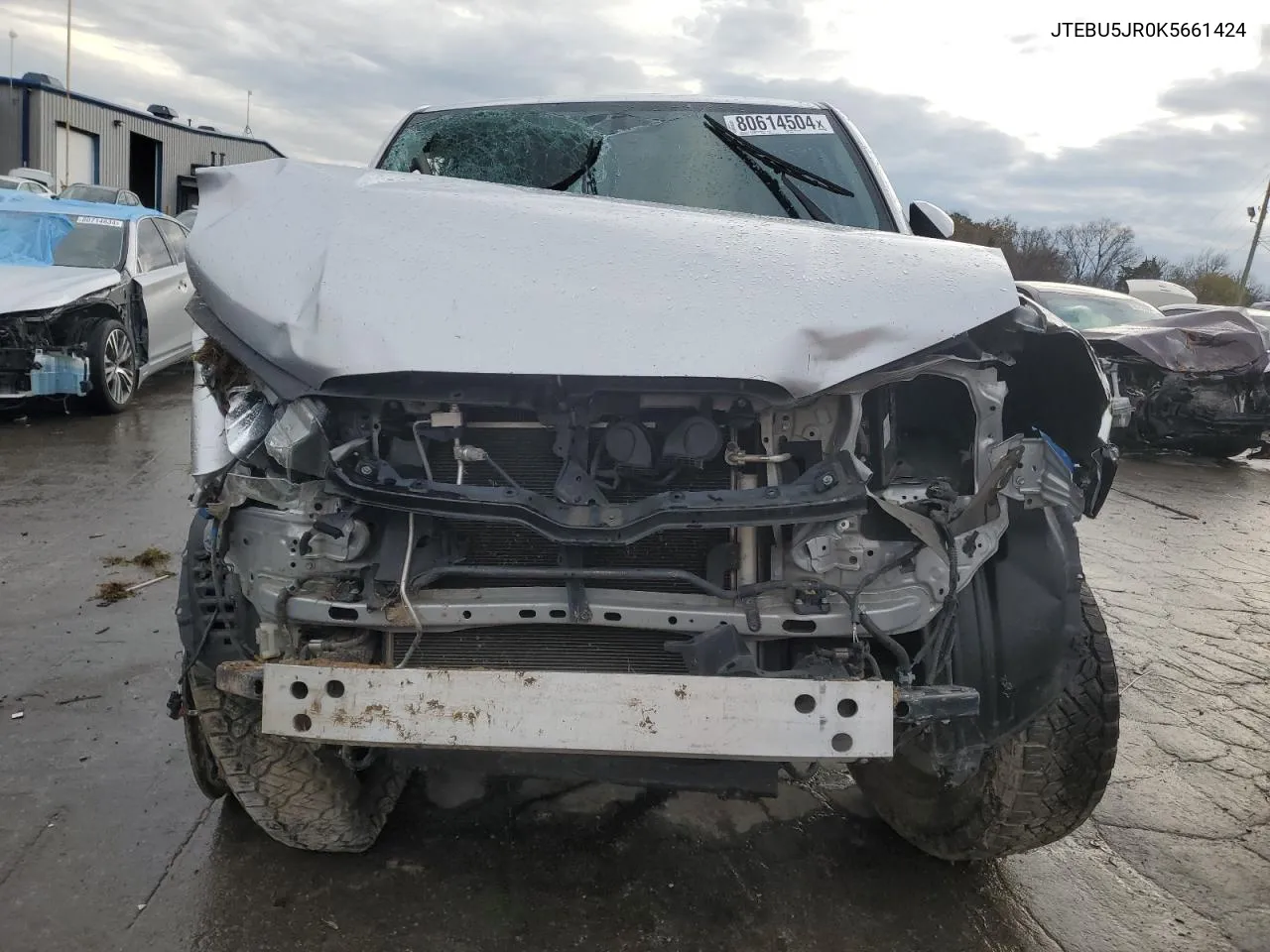 2019 Toyota 4Runner Sr5 VIN: JTEBU5JR0K5661424 Lot: 80614504