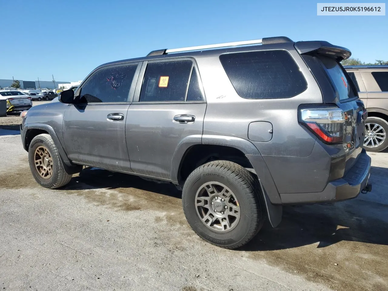 2019 Toyota 4Runner Sr5 VIN: JTEZU5JR0K5196612 Lot: 80958054