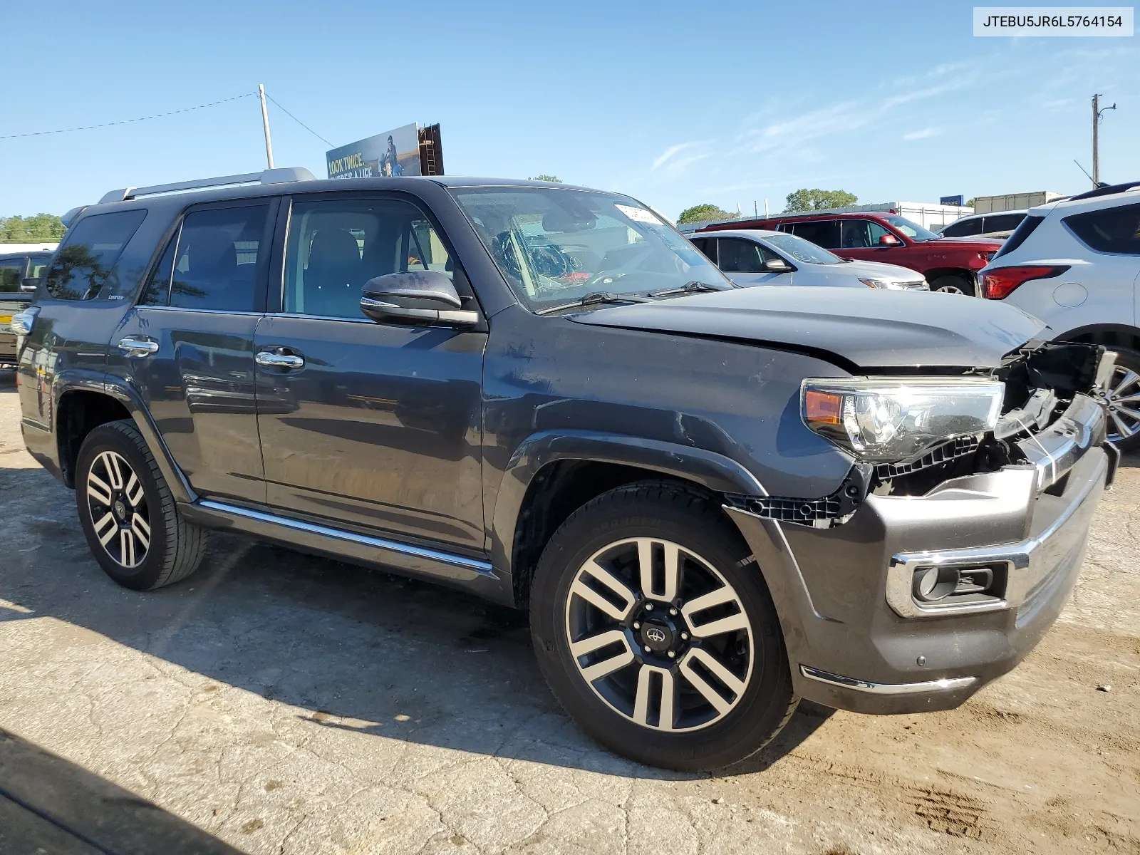 2020 Toyota 4Runner Sr5/Sr5 Premium VIN: JTEBU5JR6L5764154 Lot: 60463274