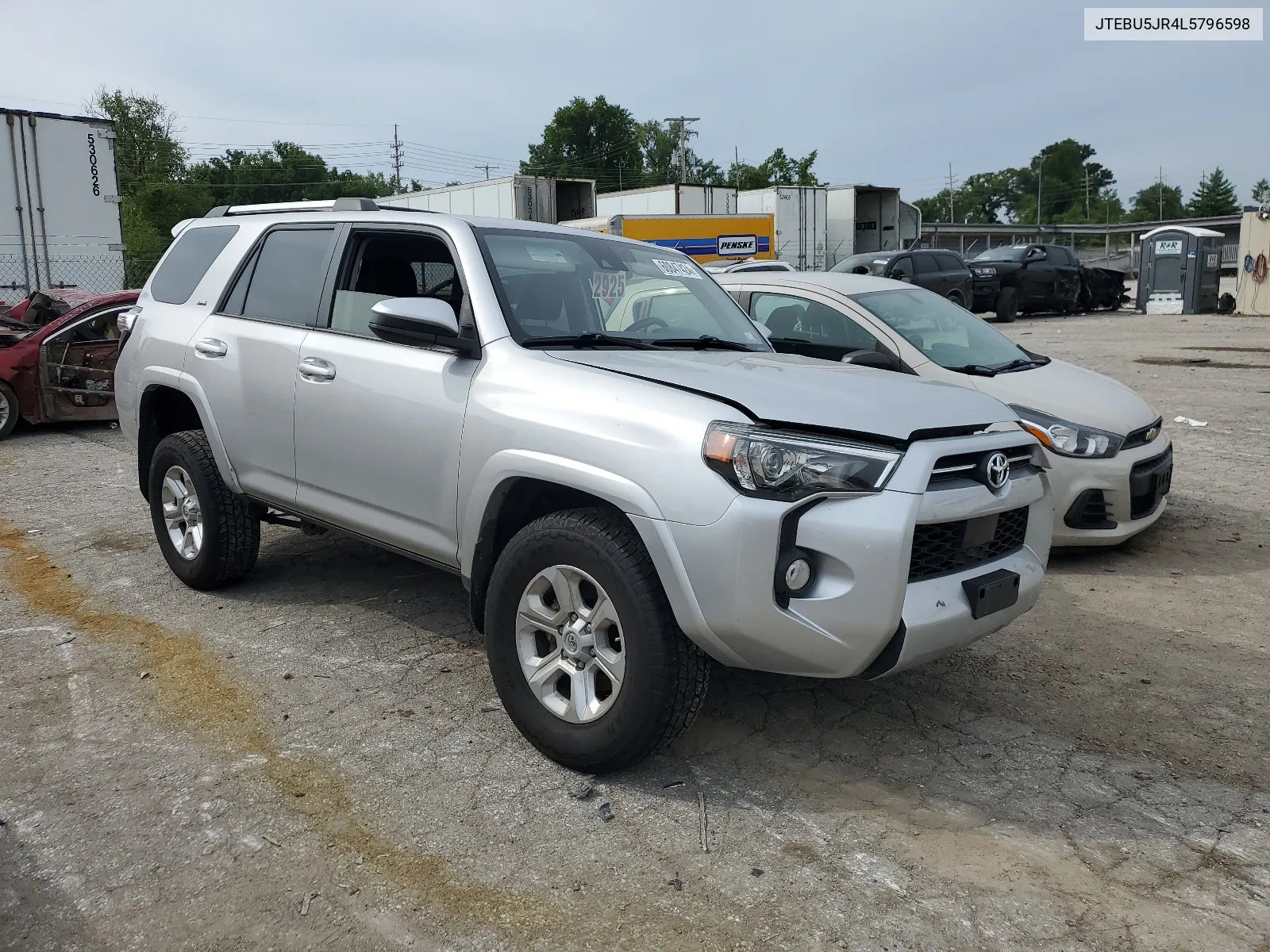 2020 Toyota 4Runner Sr5/Sr5 Premium VIN: JTEBU5JR4L5796598 Lot: 63217984