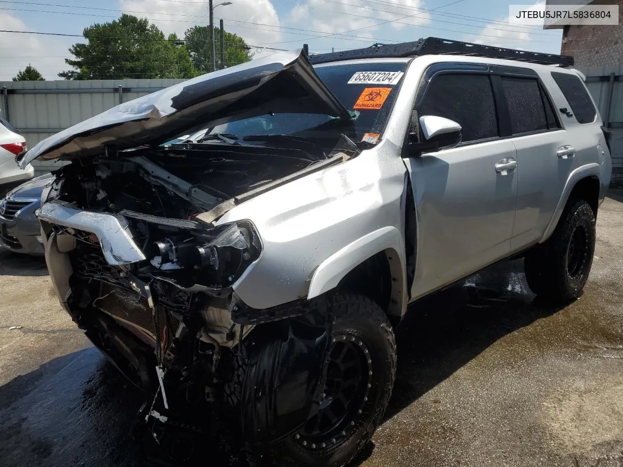 2020 Toyota 4Runner Sr5/Sr5 Premium VIN: JTEBU5JR7L5836804 Lot: 65607204