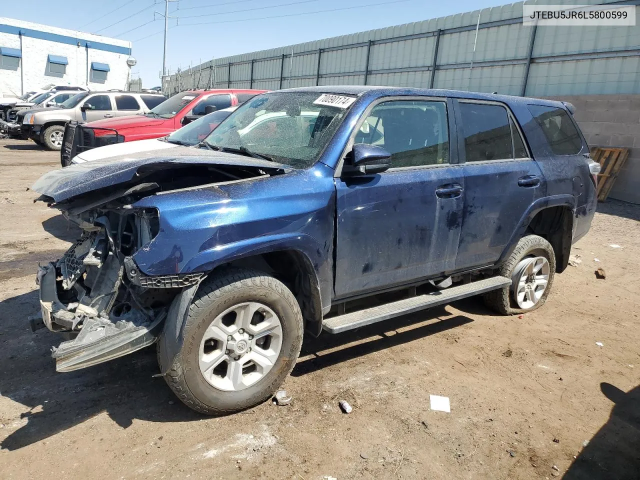 2020 Toyota 4Runner Sr5/Sr5 Premium VIN: JTEBU5JR6L5800599 Lot: 70090174