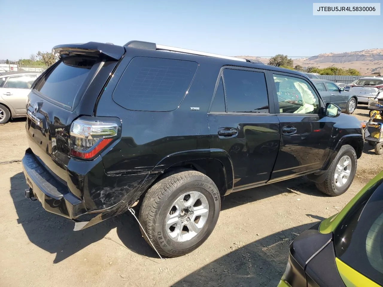 2020 Toyota 4Runner Sr5/Sr5 Premium VIN: JTEBU5JR4L5830006 Lot: 74116814