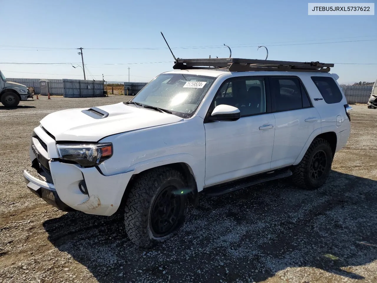 2020 Toyota 4Runner Sr5/Sr5 Premium VIN: JTEBU5JRXL5737622 Lot: 75259524