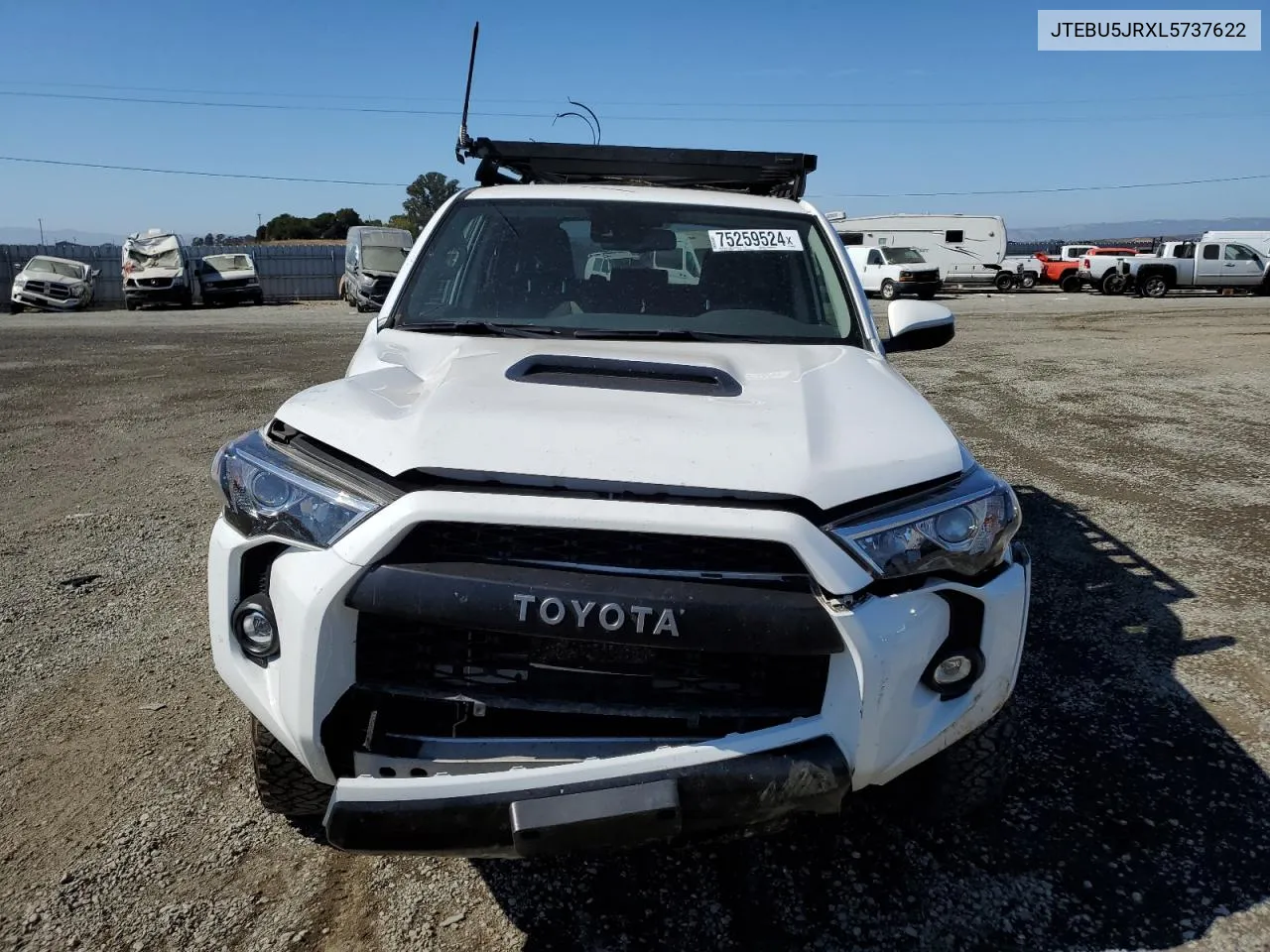 2020 Toyota 4Runner Sr5/Sr5 Premium VIN: JTEBU5JRXL5737622 Lot: 75259524