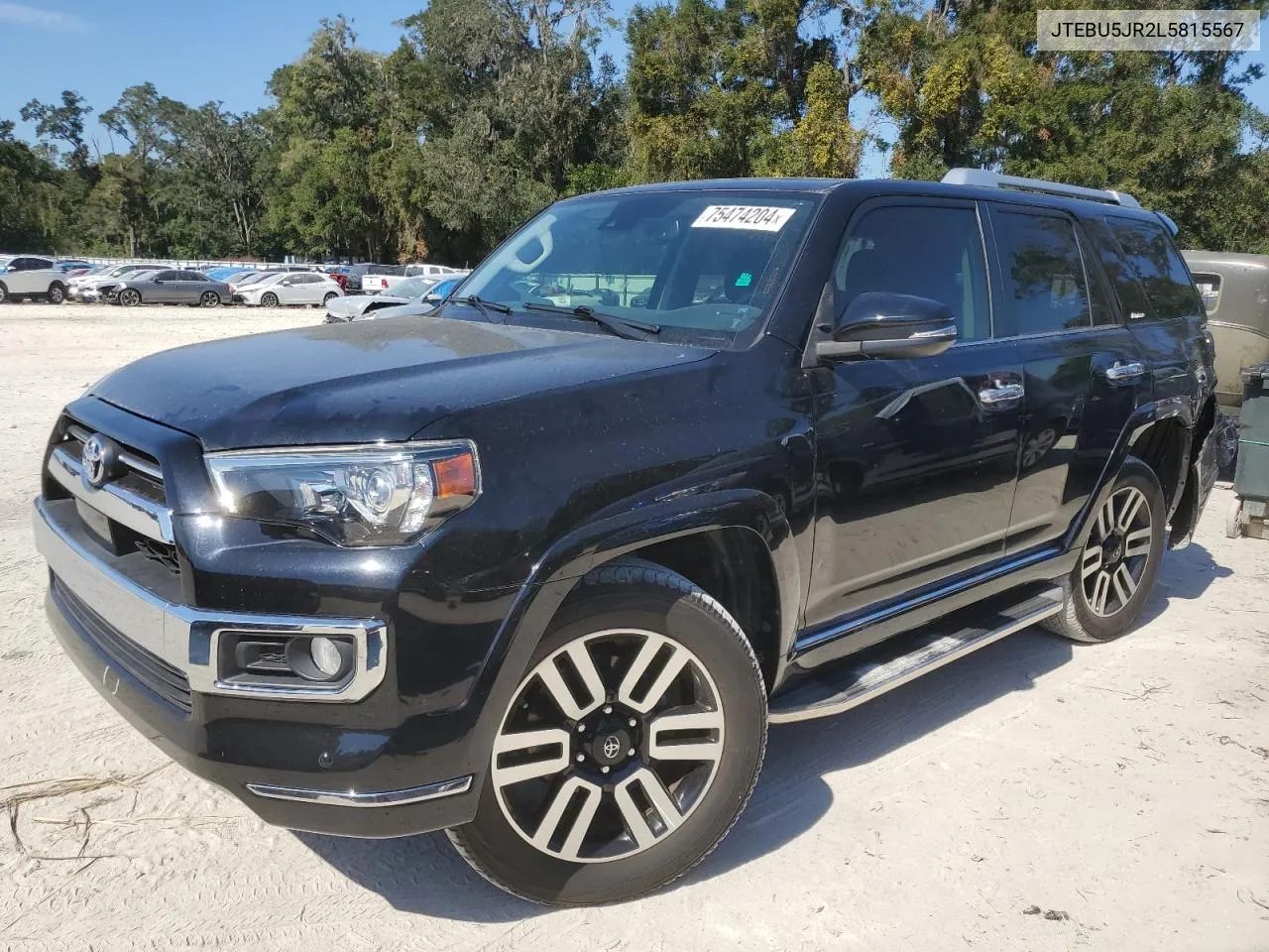 2020 Toyota 4Runner Sr5/Sr5 Premium VIN: JTEBU5JR2L5815567 Lot: 75474204