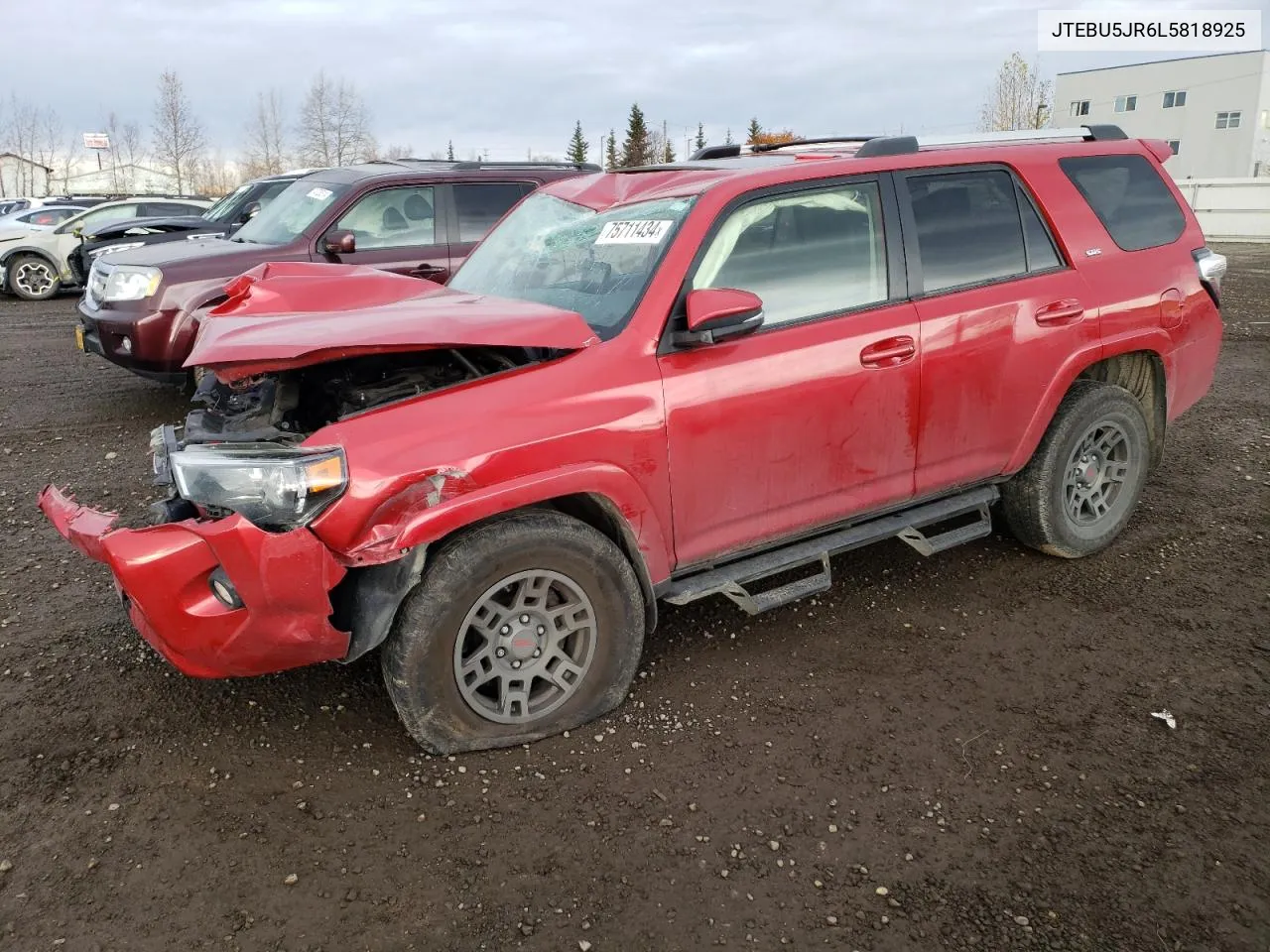 2020 Toyota 4Runner Sr5/Sr5 Premium VIN: JTEBU5JR6L5818925 Lot: 75711434