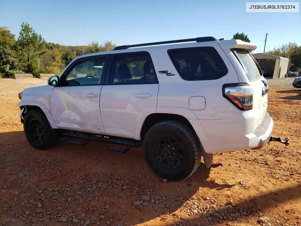 2020 Toyota 4Runner Sr5/Sr5 Premium VIN: JTEBU5JR0L5782374 Lot: 77088444