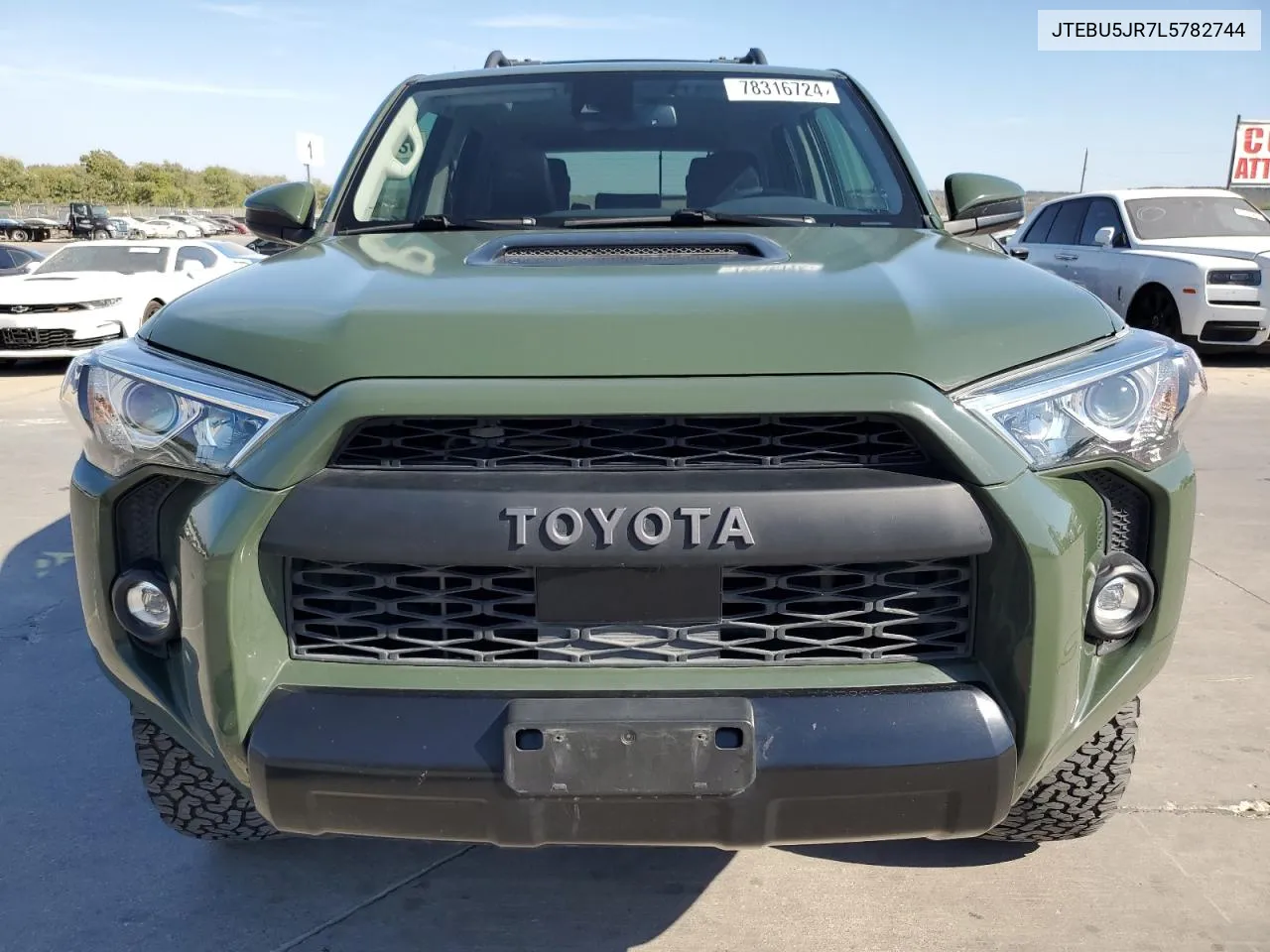 2020 Toyota 4Runner Sr5/Sr5 Premium VIN: JTEBU5JR7L5782744 Lot: 78316724